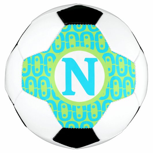 モダンカラフルパターン サッカーボール (正面)