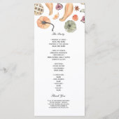 モダンカラフルパンプキン秋 メニュー (裏面)