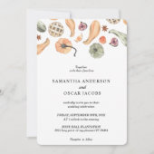 モダンカラフルパンプキン秋 招待状 (正面)