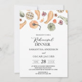 モダンカラフルパンプキン秋 招待状 (正面)