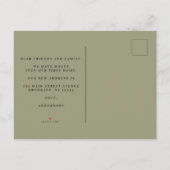 モダンカラフルパンプキン秋 案内ポストカード (裏面)