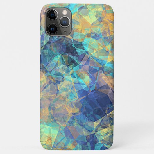 モダンカラフルファンキーポリゴンのモザイク模様 Case-Mate iPhoneケース (裏面)