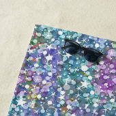 モダンカラフルフェイクグリッター ビーチタオル (インサイチュ)