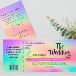 モダンカラフルフェスティバルレインボー結婚ズ