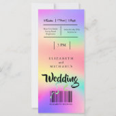 モダンカラフルフェスティバルレインボー結婚ズ (裏面)