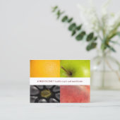 モダンカラフルフルーツ健康コーチ栄養士 名刺 (スタンド正面)