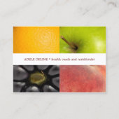 モダンカラフルフルーツ健康コーチ栄養士 名刺 (正面)