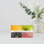 モダンカラフルフルーツ健康コーチ栄養士 名刺 (スタンド正面)