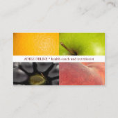 モダンカラフルフルーツ健康コーチ栄養士 名刺 (正面)