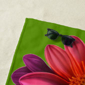 モダンカラフルフローラデイジー ビーチタオル (インサイチュ)