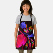 モダンカラフルフローラ抽象芸術のパターン#06 エプロン (インサイチュ)