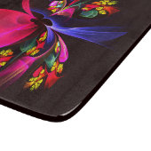 モダンカラフルフローラ抽象芸術のパターン#06 カッティングボード (角)