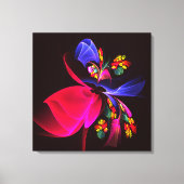 モダンカラフルフローラ抽象芸術のパターン#06 キャンバスプリント (正面)