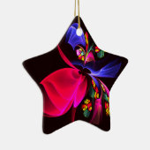 モダンカラフルフローラ抽象芸術のパターン#06 セラミックオーナメント (右)