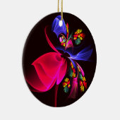 モダンカラフルフローラ抽象芸術のパターン#06 セラミックオーナメント (右)