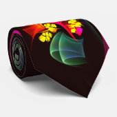 モダンカラフルフローラ抽象芸術のパターン#06 ネクタイ (ロール)