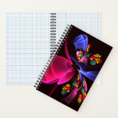 モダンカラフルフローラ抽象芸術のパターン#06 ノートブック (内側)
