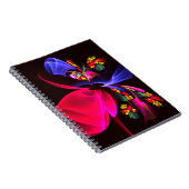 モダンカラフルフローラ抽象芸術のパターン#06 ノートブック (右側)