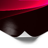 モダンカラフルフローラ抽象芸術のパターン#06 ポスター (コーナー)