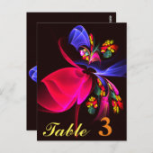 モダンカラフルフローラ抽象芸術のパターン#06 ポストカード (正面/裏面)