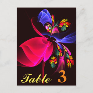 モダンカラフルフローラ抽象芸術のパターン#06 ポストカード