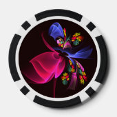 モダンカラフルフローラ抽象芸術のパターン#06 ポーカーチップ (裏面)