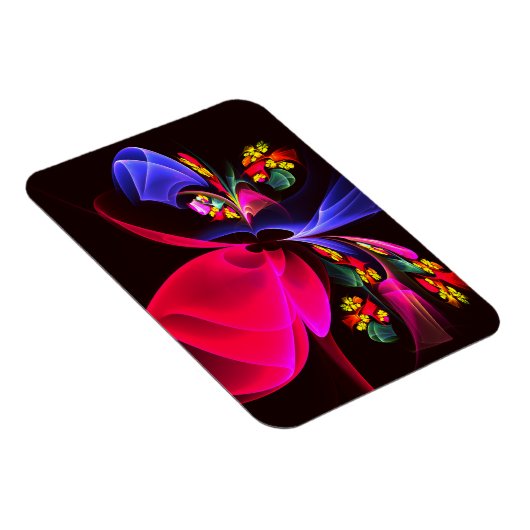 モダンカラフルフローラ抽象芸術のパターン#06 マグネット (右側)