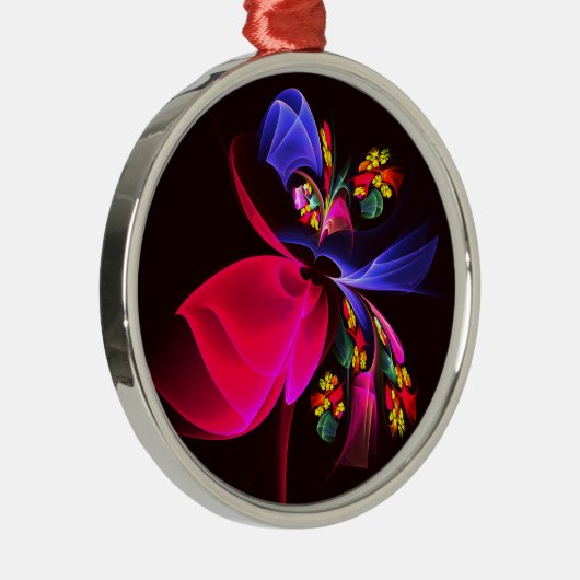 モダンカラフルフローラ抽象芸術のパターン#06 メタルオーナメント (右)