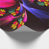 モダンカラフルフローラ抽象芸術のパターン#06 ラッピングペーパー (角)