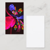 モダンカラフルフローラ抽象芸術のパターン#06 名刺 (正面/裏面)