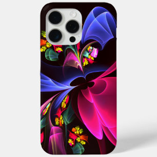 モダンカラフルフローラ抽象芸術のパターン#06 iPhone 15 PRO MAXケース