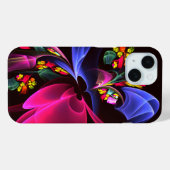 モダンカラフルフローラ抽象芸術のパターン#06 Case-Mate iPhoneケース (裏面 (横))