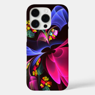 モダンカラフルフローラ抽象芸術のパターン#06 iPhone 16 PROケース