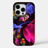 モダンカラフルフローラ抽象芸術のパターン#06 Case-Mate iPhoneケース (裏面)
