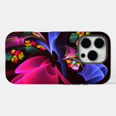 モダンカラフルフローラ抽象芸術のパターン#06 Case-Mate iPhoneケース (裏面 (横))