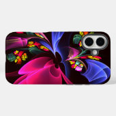 モダンカラフルフローラ抽象芸術のパターン#06 Case-Mate iPhoneケース (裏面 (横))