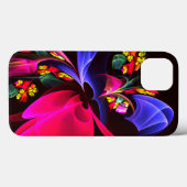 モダンカラフルフローラ抽象芸術のパターン#06 Case-Mate iPhoneケース (裏面 (横))