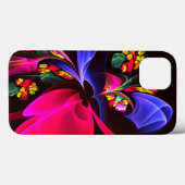 モダンカラフルフローラ抽象芸術のパターン#06 Case-Mate iPhoneケース (裏面 (横))