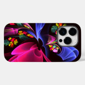 モダンカラフルフローラ抽象芸術のパターン#06 Case-Mate iPhoneケース (裏面 (横))