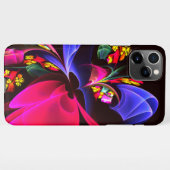 モダンカラフルフローラ抽象芸術のパターン#06 iPhoneケース (裏面横)