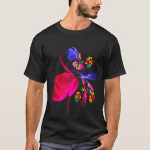 モダンカラフルフローラ抽象芸術のパターン#06 Tシャツ
