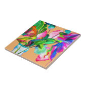 モダンカラフルフローラ花 タイル (側面)