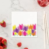 モダンカラフルフローラ スタンダードカクテルナプキン (インサイチュ)