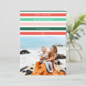 モダンカラフルメリーと明るい写真 シーズンカード (スタンド正面)