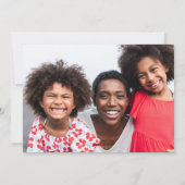 モダンカラフルメリー写真のクリスマス シーズンカード (裏面)