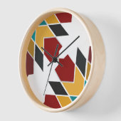 モダンカラフルモロッコタイルの壁時計 壁時計 (傾斜)