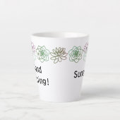 モダンカラフルラテパーソナライズされたマグ カフェラテマグ (正面)