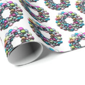 モダンカラフルリース ラッピングペーパー (ロールコーナー)