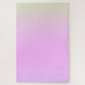 モダンカラフルレインボーのグラデーション水色 ジグソーパズル (縦)