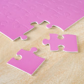 モダンカラフルレインボーのグラデーション水色 ジグソーパズル (側面)